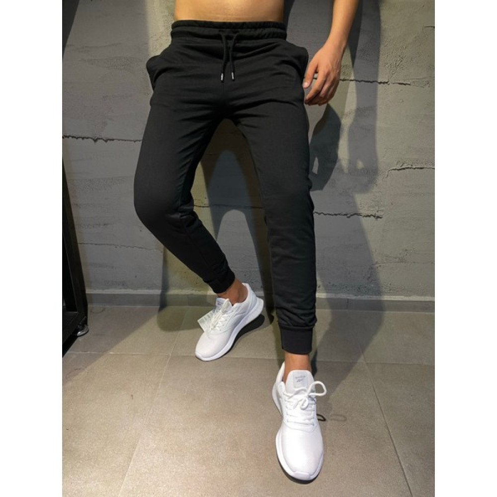 Relax Family Xf Erkek Kışlık Eşofman Altı Dar Paça Jogger Pamuklu Siyah 2iplik Şardonlu Erkek Eşofman Fiyatı