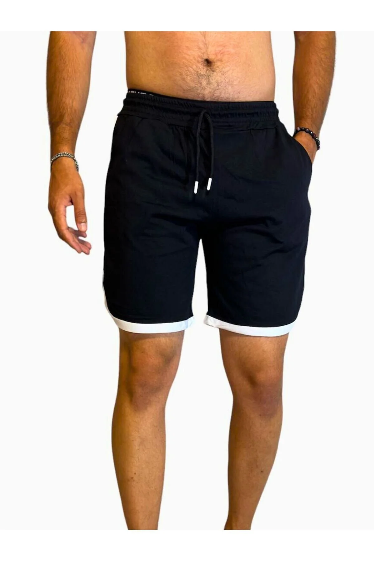 Relax family xf Erkek Siyah Çizgili Günlük Penye Şort Basketbol Futbol Fitness Spor Egzersizi Koşu Bermuda XL Beden" Şort & Kapri (Outdoor) Fiyatı