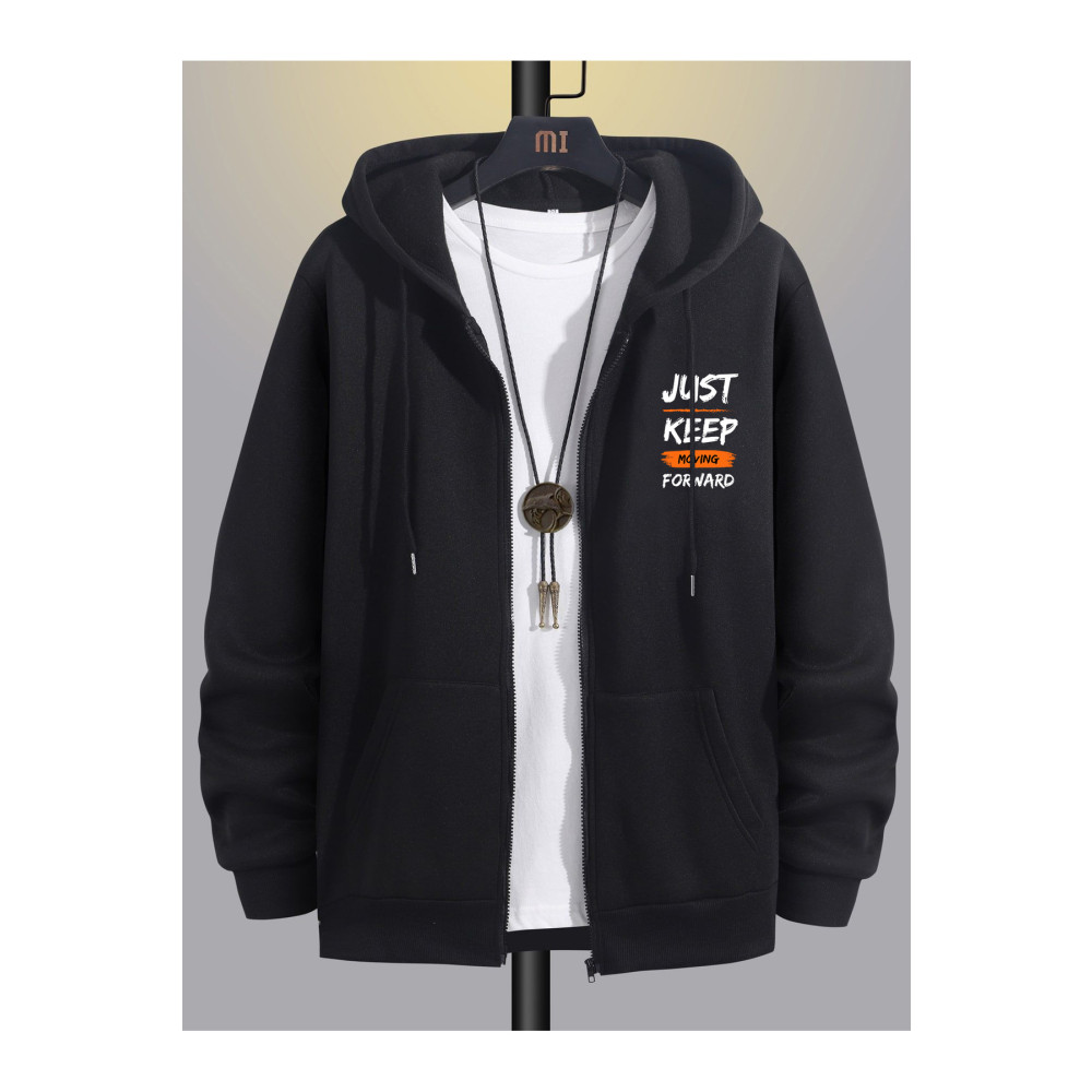 Relax family xf Erkek Siyah Kışlık Kapişonlu Fermuarlı Sweatshirt Ceket XL Beden Bayan Sweatshirt Fiyatı