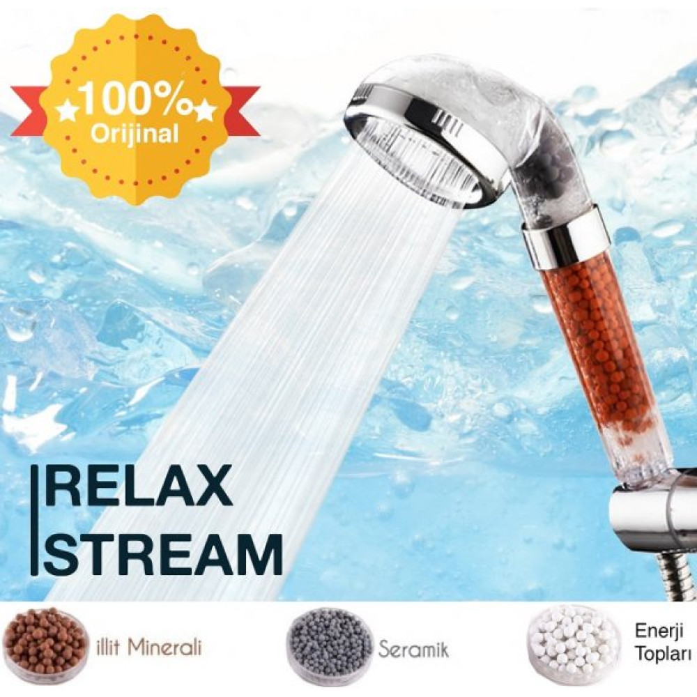 Relax Stream %50 Su Tasarruflu Dus Basligi - Kokulu Ve Aritmali Banyo Dus Basligi İnşaat Makineleri Fiyatı