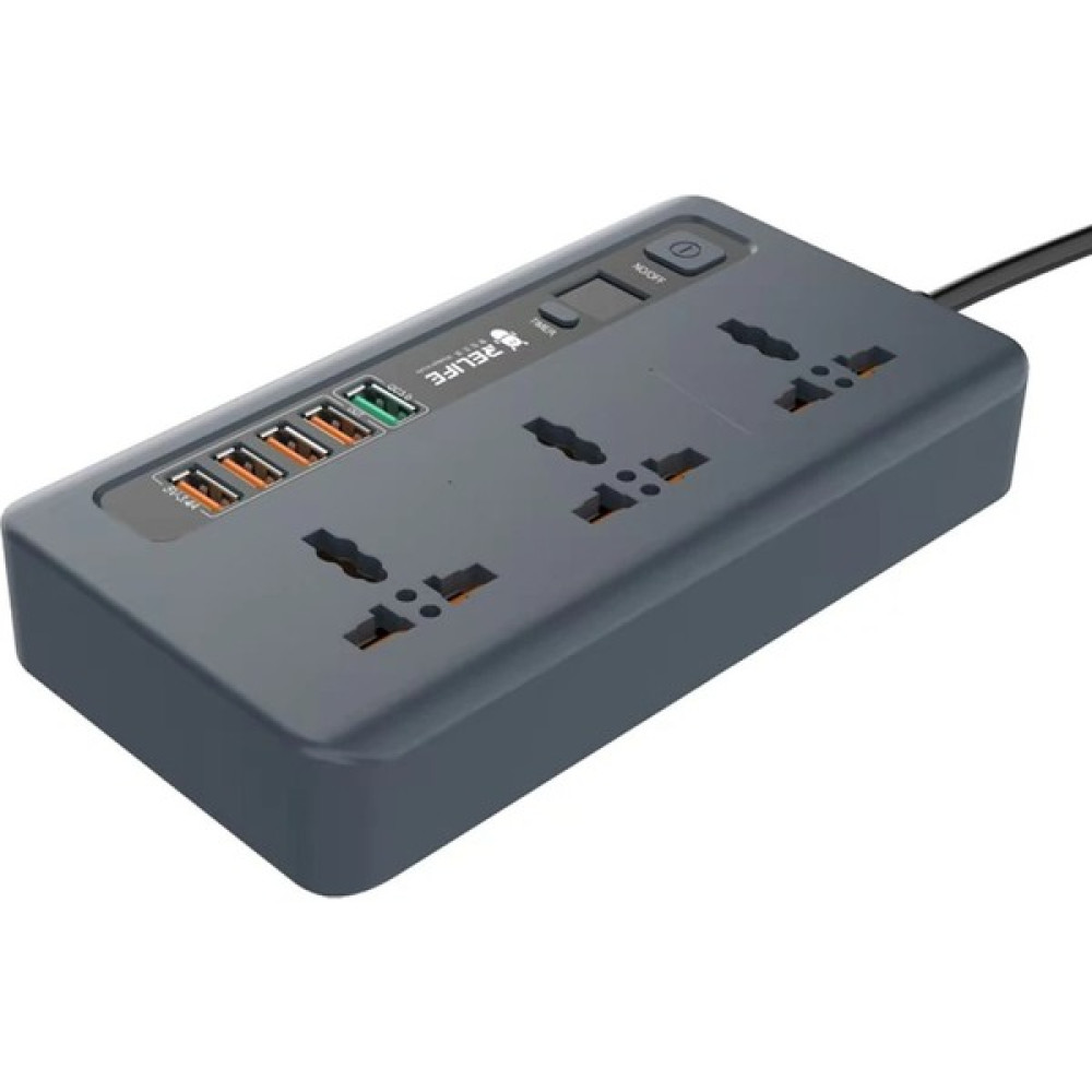 Relife RL-316D Termal Akım ve Isınma Korumalı 5 USB 5V-3.4A Qc3.0 Girişli LED Ekran Saat Zamanlı Uzatma Kablolu Akıllı Priz - 1 Adet Oto Boyaları Fiyatı