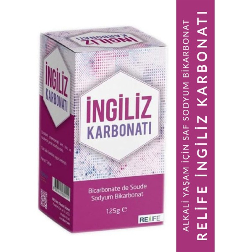 Relife Saf Ingiliz Karbonatı 125 gr Sodyum Bikarbonat Alkali Yaşam - 1 Adet Baharat Fiyatı