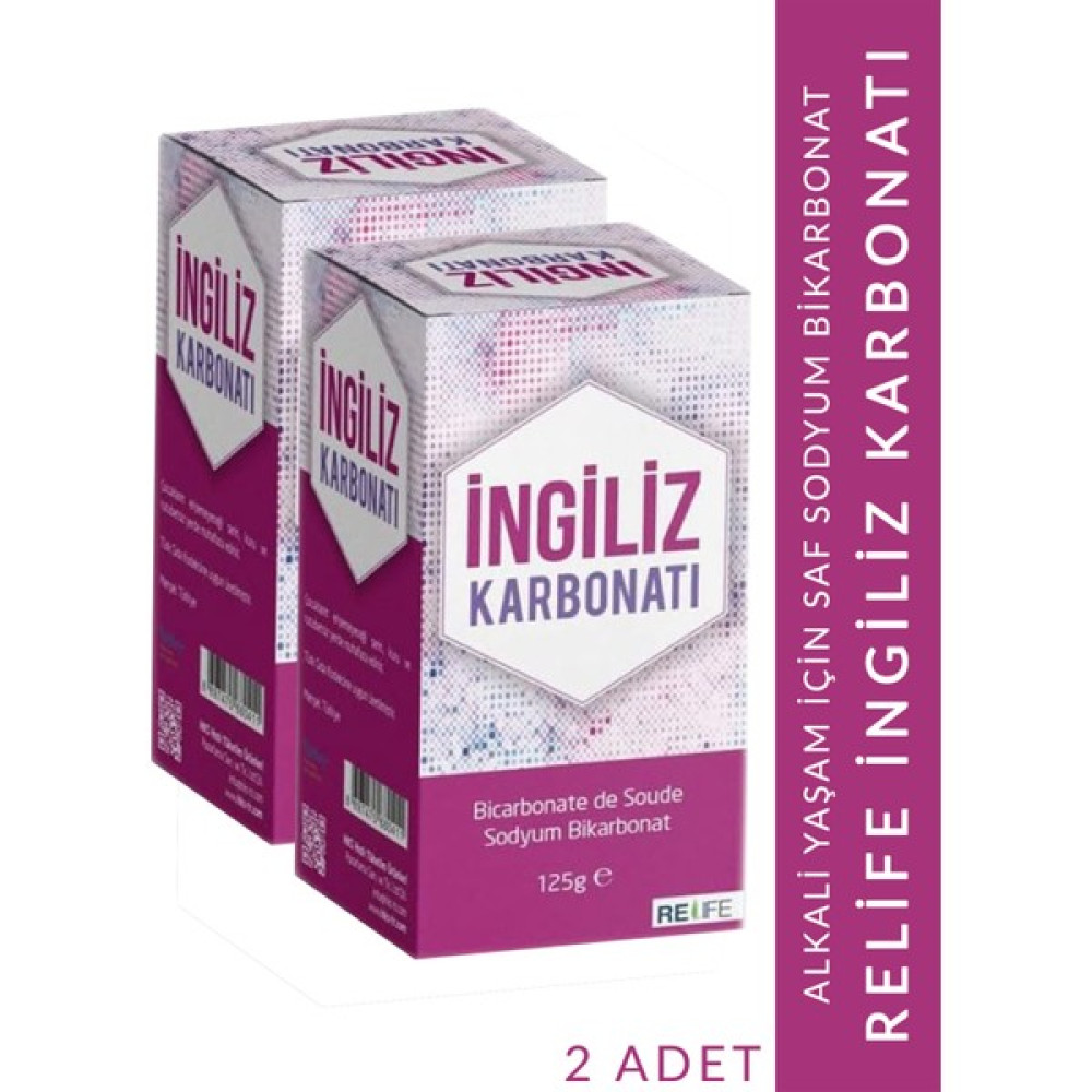 Relife Saf Ingiliz Karbonatı 125 gr Sodyum Bikarbonat Alkali Yaşam - 2 Adet Baharat Fiyatı