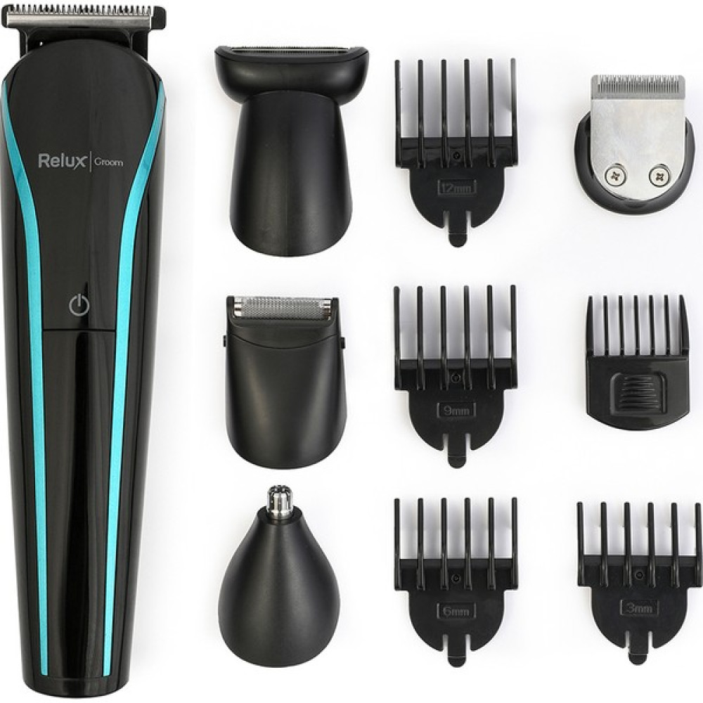 Relux RPG6500 Groom 12 In 1 Yıkanabilir Başlıklı Erkek Bakım Kiti - Mavi Tıraş Makineleri Fiyatı
