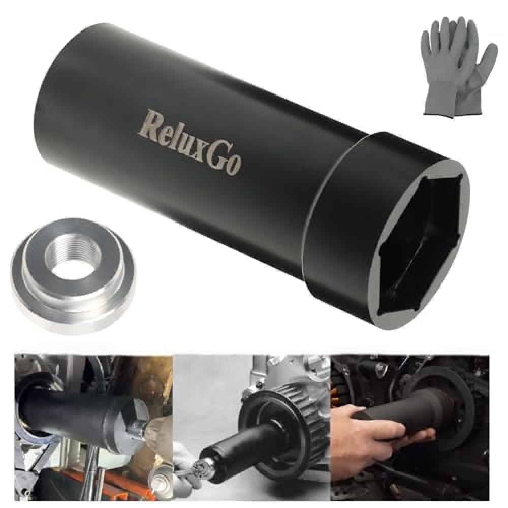 ReluxGo Mainshaft Sprocket 1 7/8" Socket with 1/2" Drive for 1936-2006 Harley-Davidson Big Twins Engine & Twin Cam, 1 7/8 Wrench Main Shaft Pulley Socket Tool, Harley Davidson Specialty Tool Kit
