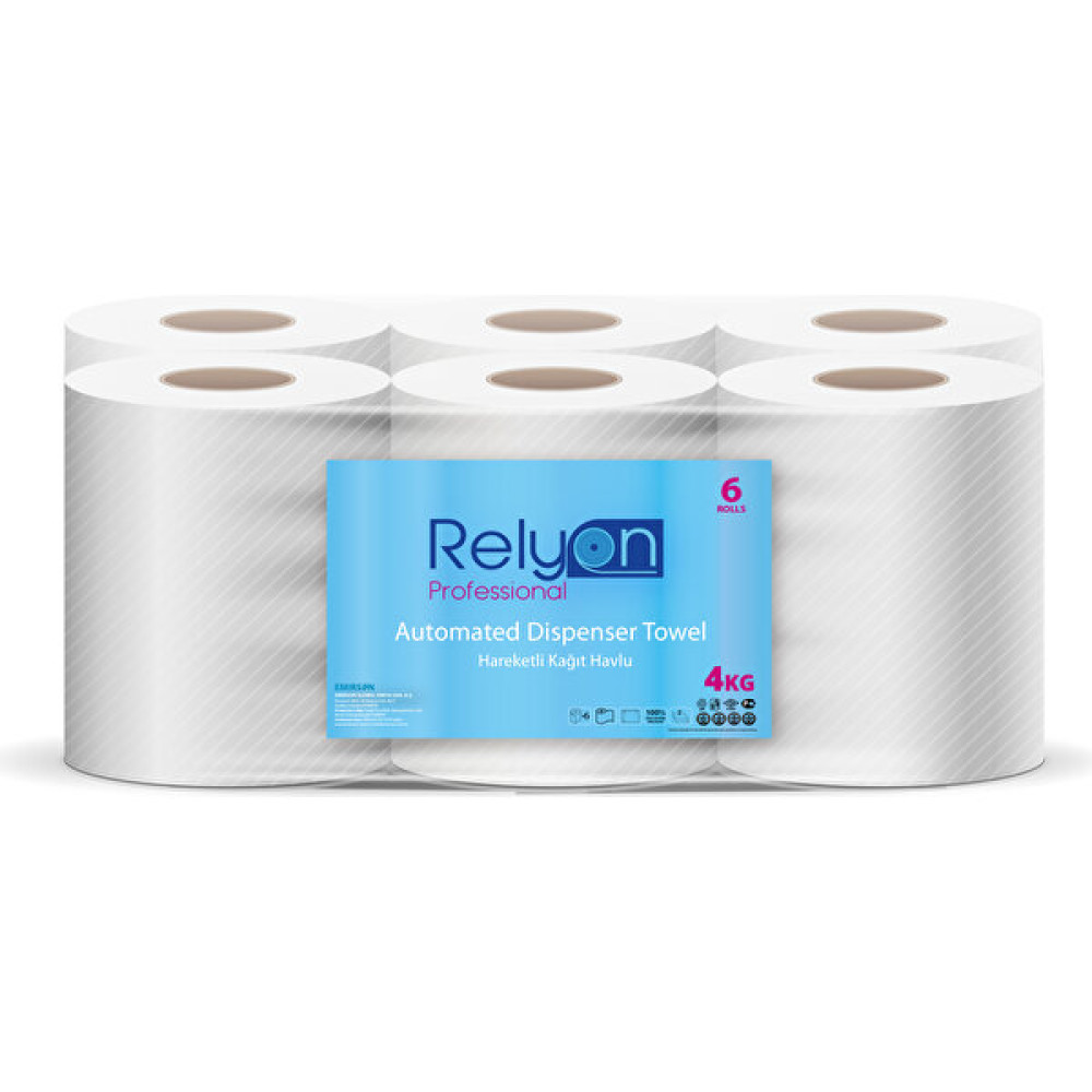 Relyon Professional Hareketli Havlu 4kg - Beyaz Kağıt Havlu Fiyatı