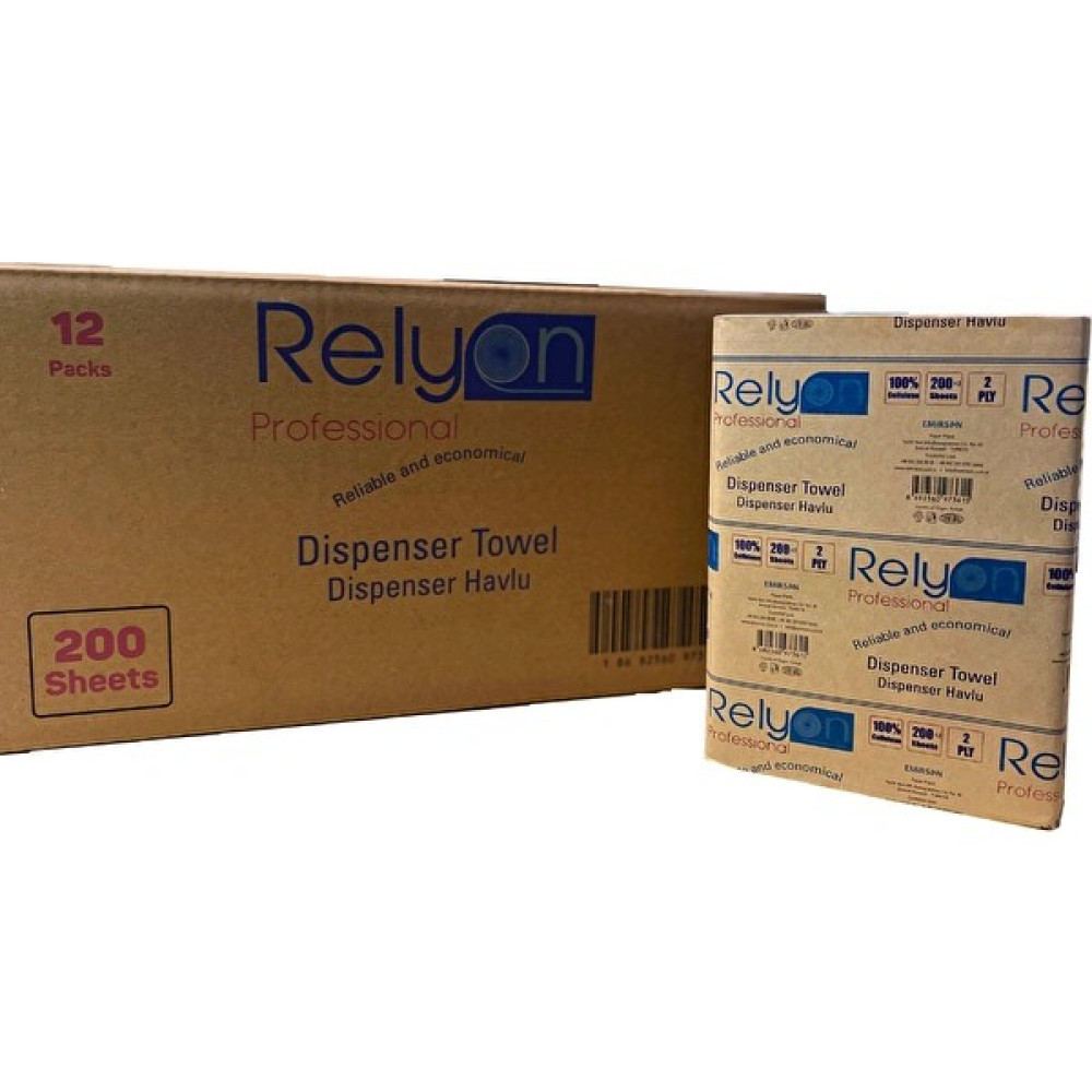 Relyon Professional Z Katlı Havlu 200 Yaprak - Beyaz Kağıt Havlu Fiyatı