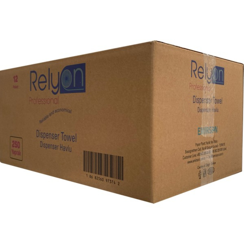 Relyon Professional Z Katlı Havlu 250 Yaprak - Beyaz Oto Boyaları Fiyatı