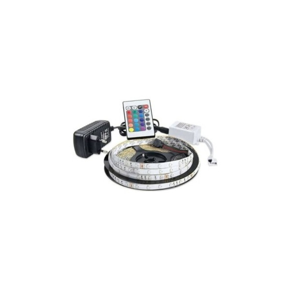 Rem Rem-Şerit LED Iç ve Dış Mekan 5 Metre Kumandalı Set Tak Çalıştır 16 Renk, 24 Tuşlu Kumanda, Adaptor, Silikonlu, 5mt 300 LED Led Aydınlatmalar Fiyatı