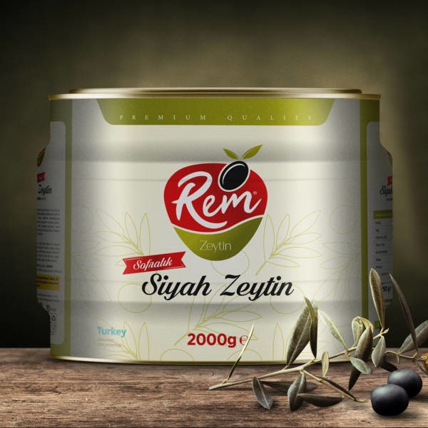 Rem Sofralık Siyah Zeytin 2 kg Teneke Diğer Fiyatı