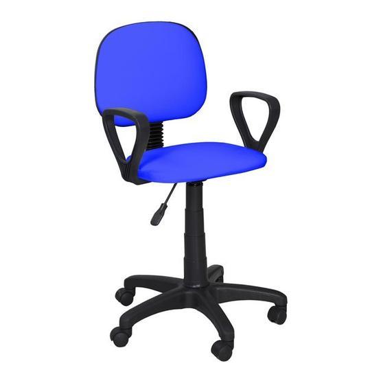 Remaks Kollu Mavi Sekreter Koltuğu
