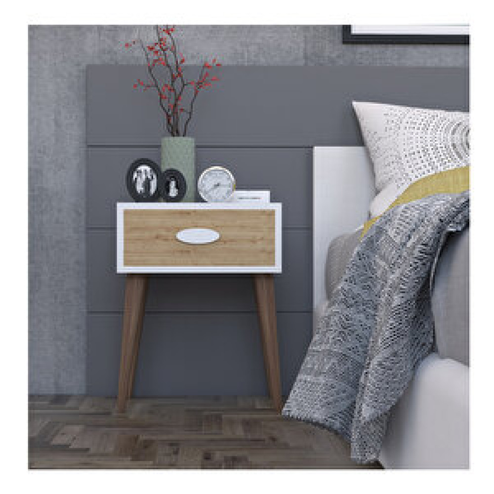 Remaks Komot Retro Komodin Safir Meşe Komidin Fiyatı