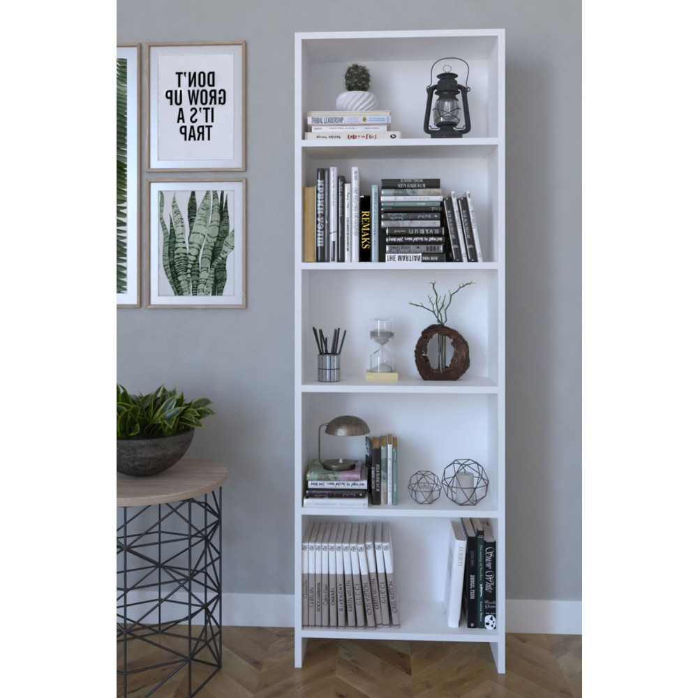 Remaks Pınar 5 Raflı Kitaplık - Beyaz Kitaplık Fiyatı