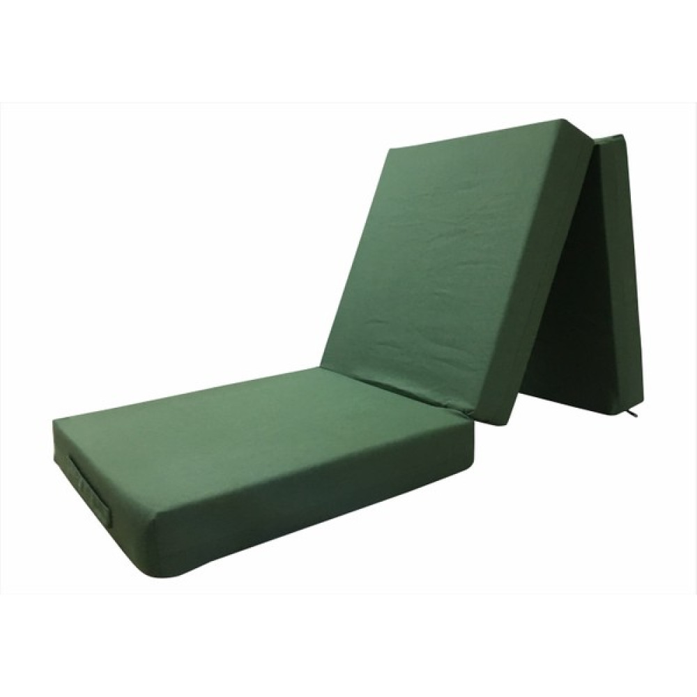 Remege Üçe Katlanır Tek Kişilik Yatak Kamp Yatağı Deprem Yatağı Çok Amaçlı Yatak - Yeşil - 60 x 170 cm Yatak Fiyatı