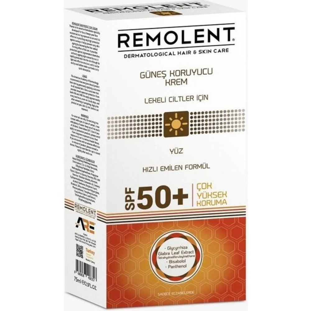 Remolent Güneş Kremi Lekeli Ciltler SPF50+ 75ML Oto Boyaları Fiyatı