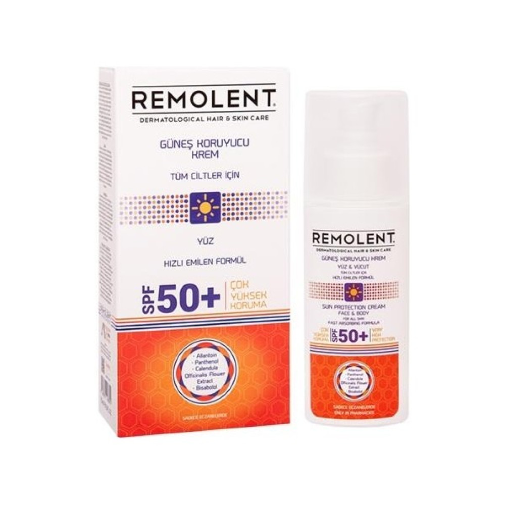 Remolent Güneş Kremi Tüm Cilt SPF50+ 75ML Güneş Kremleri ve Losyonları Fiyatı
