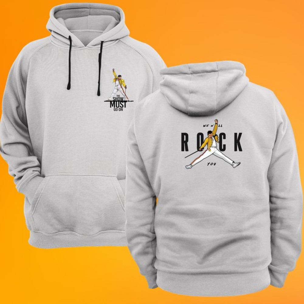 Remonz Freddy Mercury Queen Baskılı 3 Ipl. Şardonlu %100 Pamuk, Içi Polar, Çok Kalın Sweatshirt Erkek Sweatshirt Fiyatı
