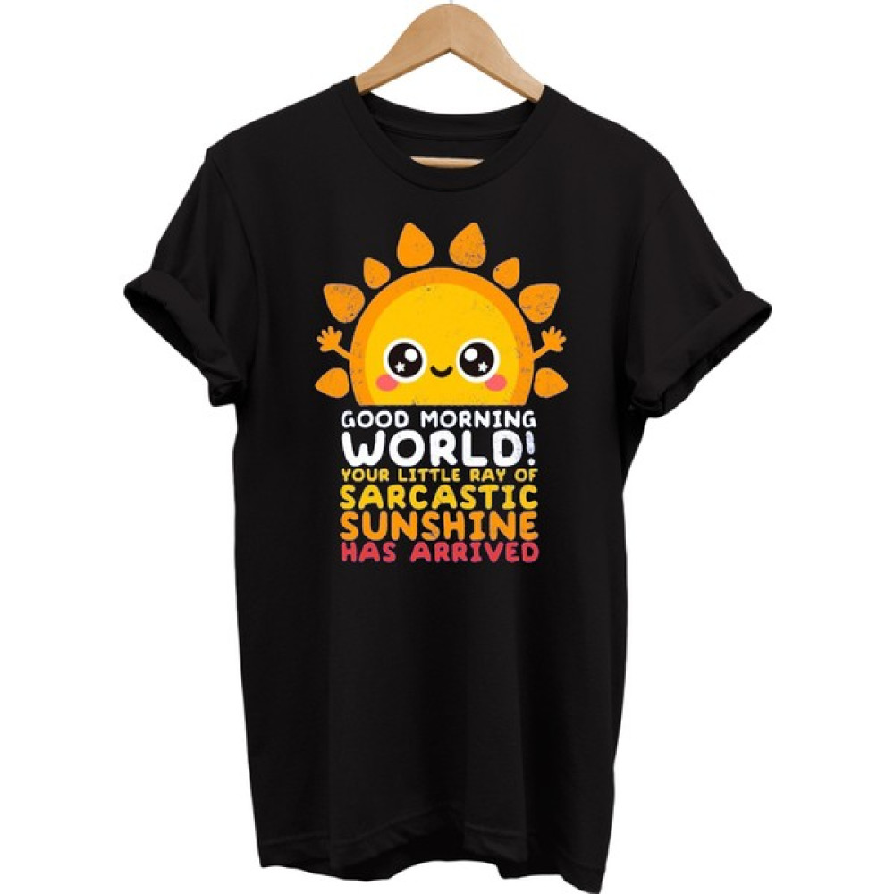 Remonz Güneş Baskılı Pamuk Oversize T-Shirt Büyük Beden Tişört Bayan T-shirt Fiyatı
