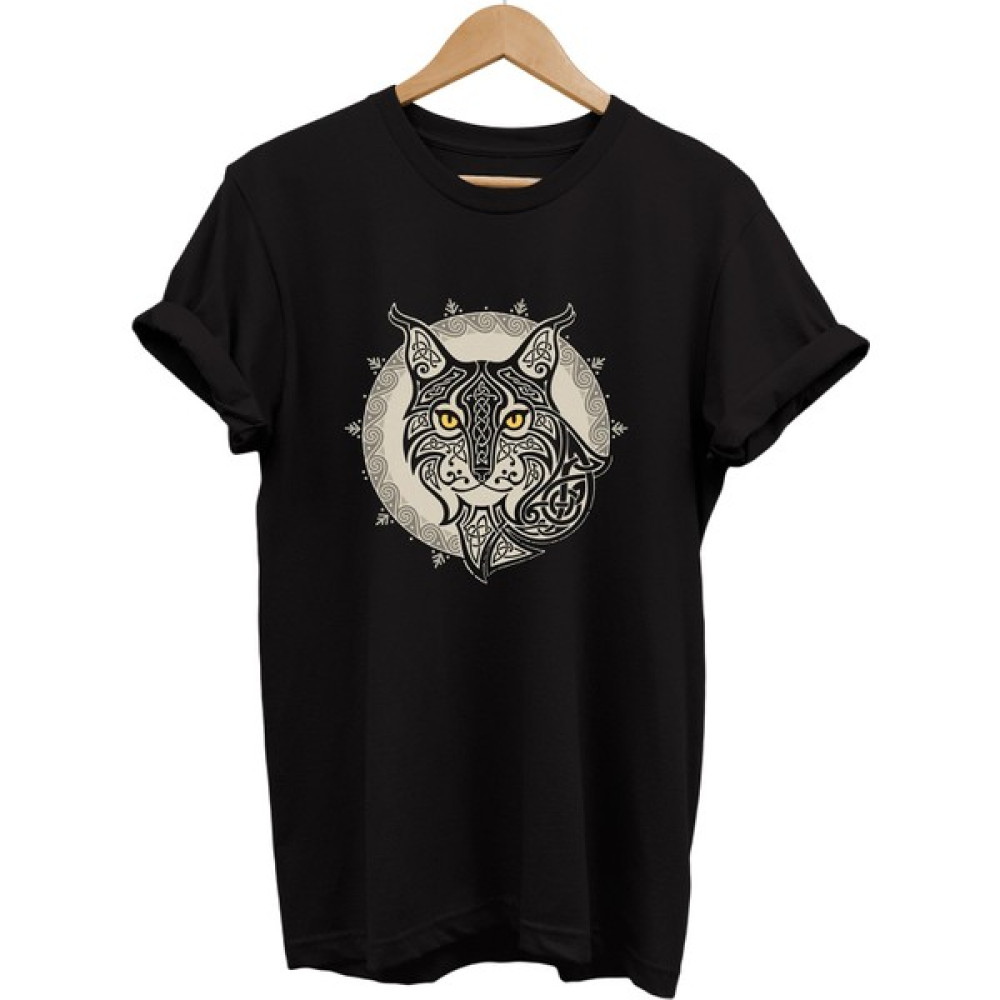Remonz Vaşak Baskılı %100 Pamuk Oversize T-Shirt Büyük Beden Tişört Bayan T-shirt Fiyatı