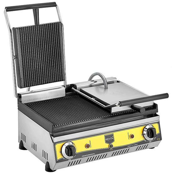 Remta R80 20 Dilim Çift Kapaklı 2400 W 10 Adet Pişirme Kapasitesi Çelik Izgara ve Tost Makinesi