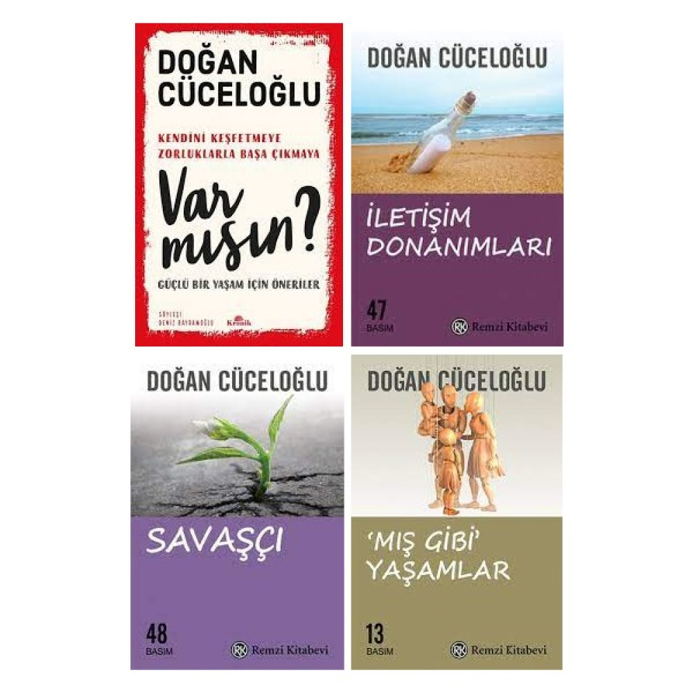 Remzi Kitabevi Doğan Cüceloğlu 4 Kitap Set / Var Mısın? - Iletişim Donanımları - Savaşçı - Mış Gibi Yaşamlar Kişisel Gelişim ve Psikoloji Fiyatı