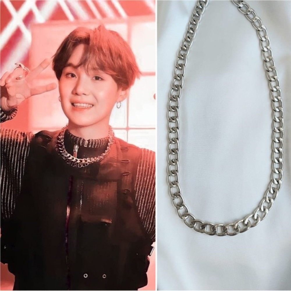 REN Bts Suga Kolye - Antik Gümüş - 45 cm Bijuteri Kolye Fiyatı