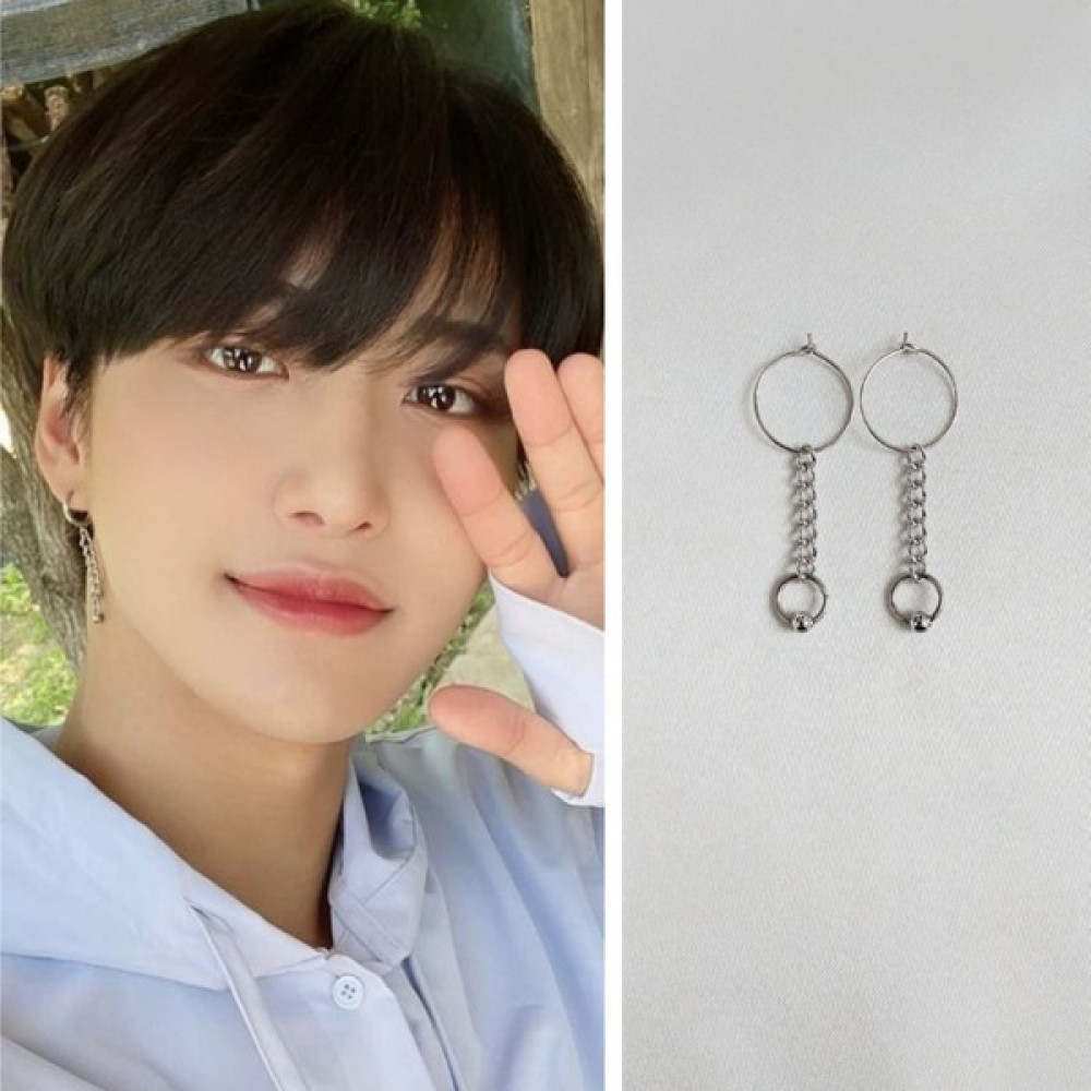 REN Kpop Ateez Seonghwa Küpe - Gümüş Bijuteri Küpe Fiyatı
