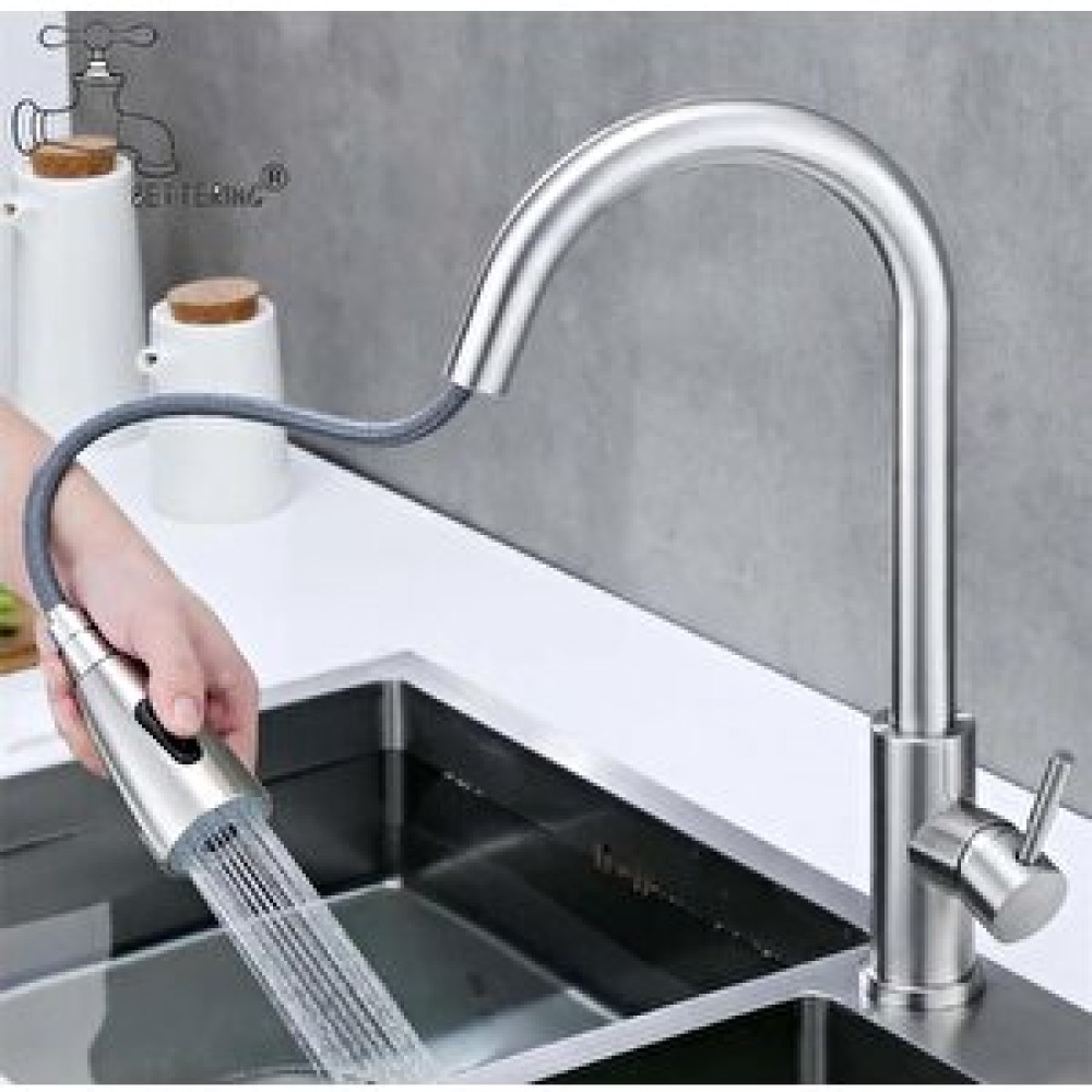 Rena Design Inox Spiralli Mutfak Evye Bataryası Çift Modlu Tasarruf Fonksiyonlu Mat Krom Uzatmalı Eviye Musluğu Bataryalar Fiyatı