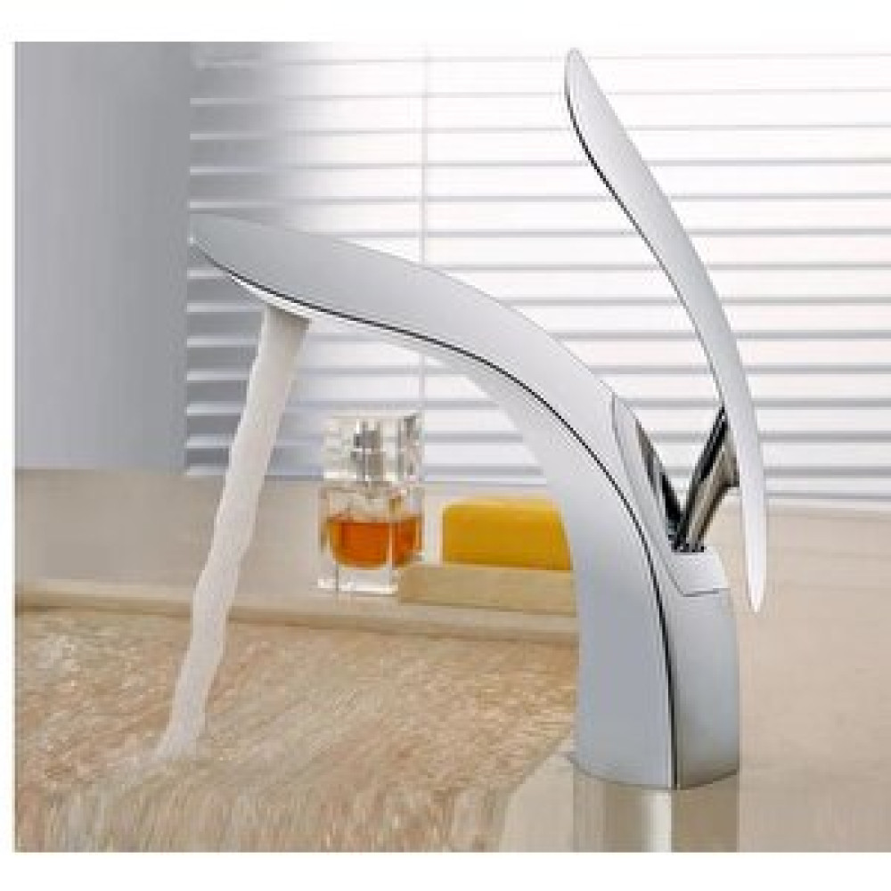 Rena Design Krom Lüks Lavabo Batarya Oval Gümüş Gri̇ Banyo Lavabo Musluğu Çi̇ft Gi̇ri̇ş Özel Seri̇ Sari Pri̇nç Gövde Bataryalar Fiyatı
