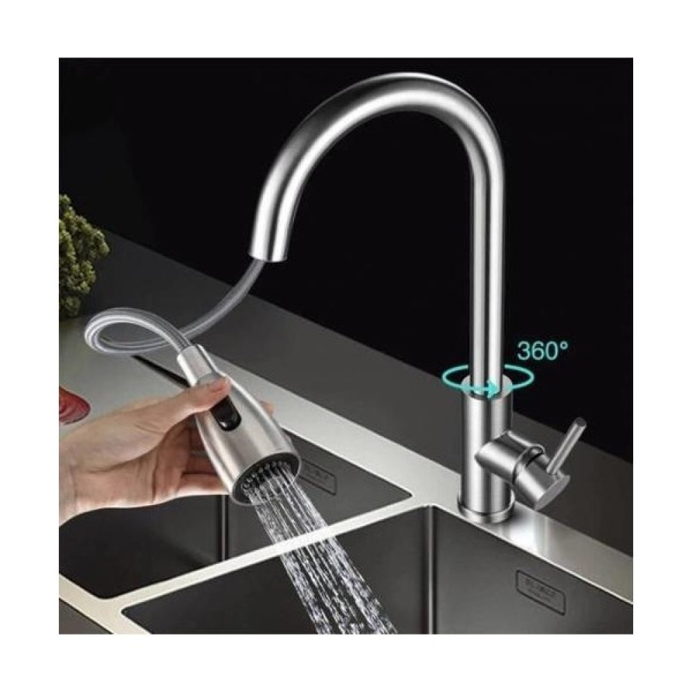 Rena Inox Spiralli Evye Bataryası Çift Tasarruf Fonksiyonlu - Krom Bataryalar & Musluklar Fiyatı