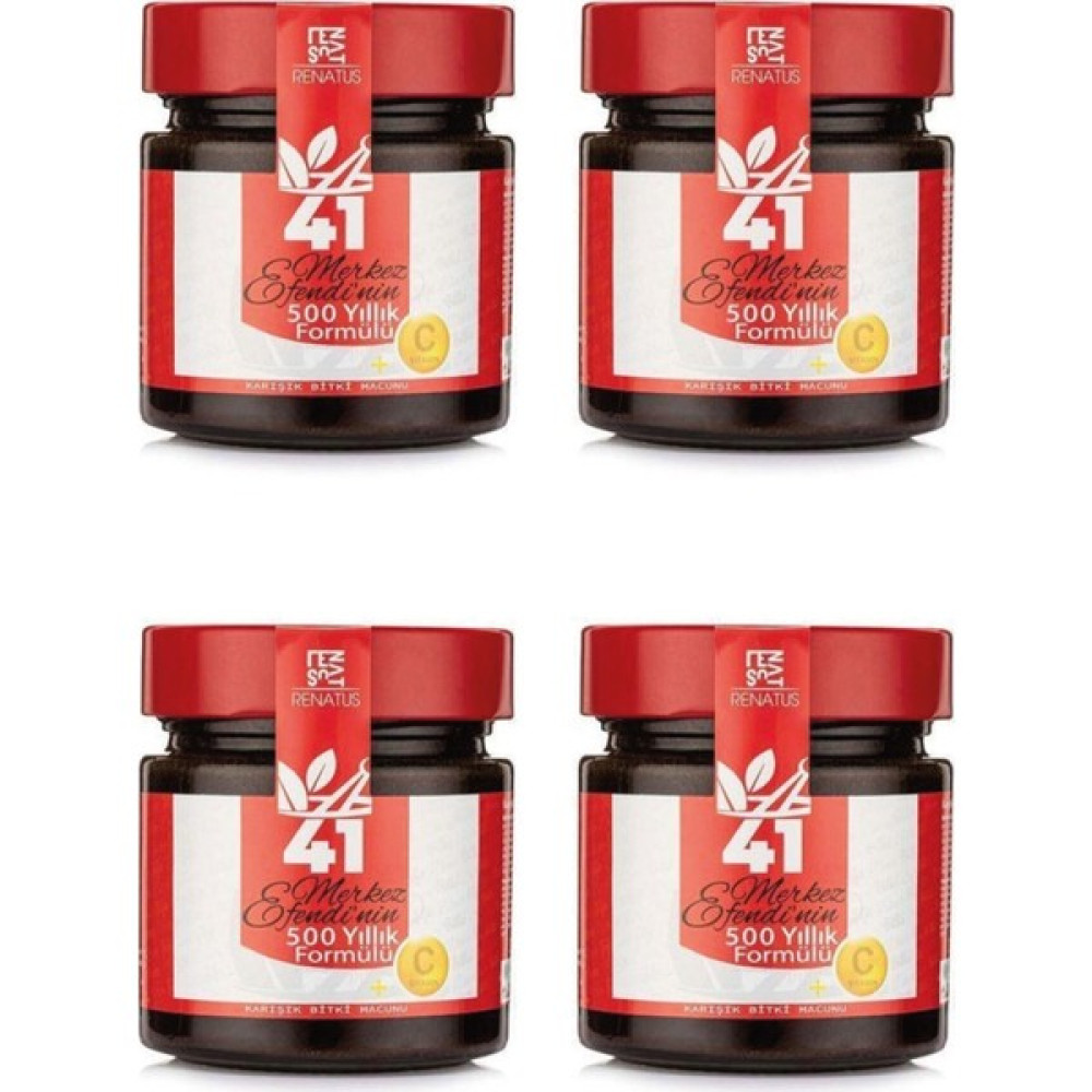 Renatus 41 Karışık Bitki Macunu 300 gr Merkez Efendinin 500 Yıllık Tarifi 4'lü - 1,2 kg Oto Boyaları Fiyatı