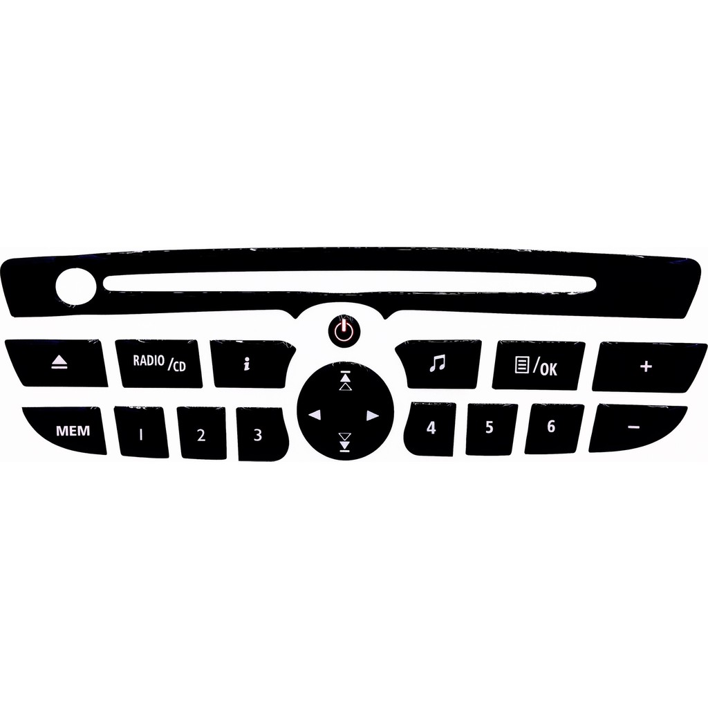 Renault Clio 3 Teyp Tuş Takımı (Pianoblack) 2009-2016 Oto Teypleri Fiyatı