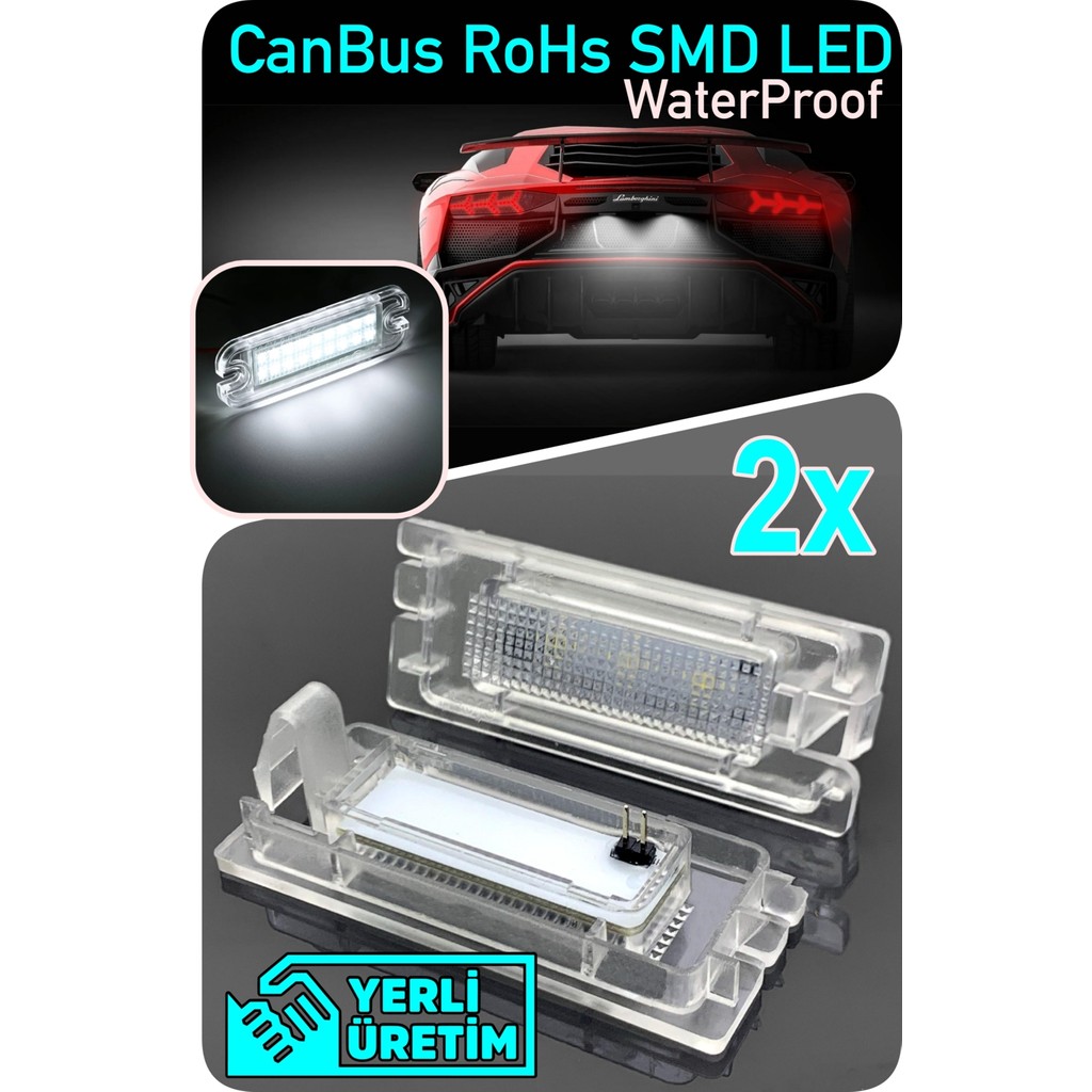 Renault Megane 2 3 Sedan Hatchback Coupe Cabrio Canbus LED Plaka Aydınlatma Ledi Lambası LED Edıtıon Ledli Lambalar Fiyatı