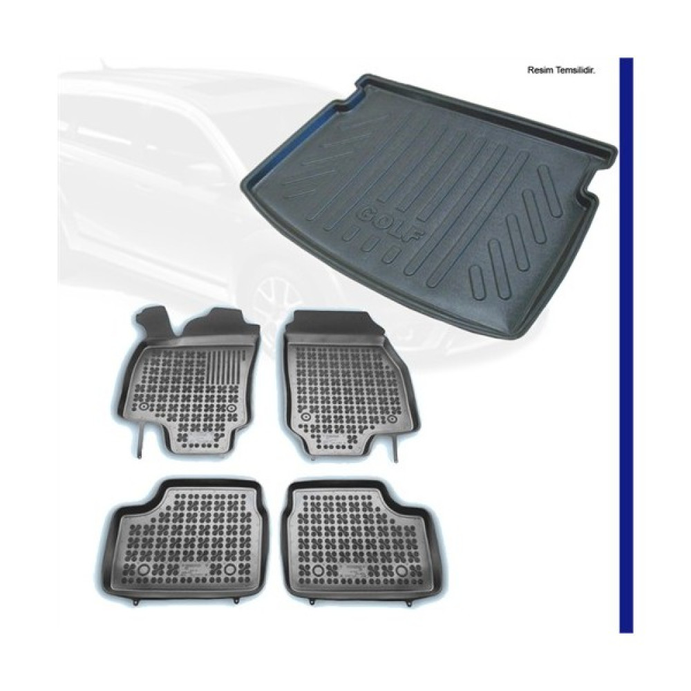 Renault Megane 2 Bagaj Havuzu + 3D Paspas 2004-09 - Siyah Bagaj Havuzu Fiyatı