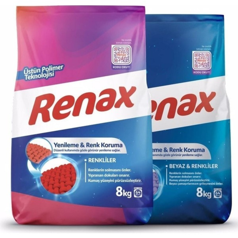 RENAX 8 kg Renkliler ve Beyazlar Için Çamaşır Makinası Deterjanı Çamaşır Deterjanı Fiyatı