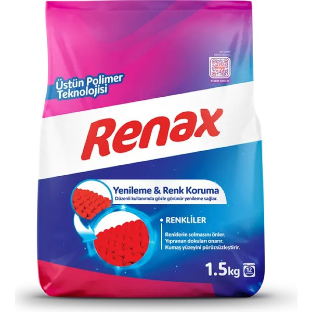 Renax Çamaşır Makinesi Deterjanı Renkliler 1,5 kg Çamaşır Deterjanı Fiyatı