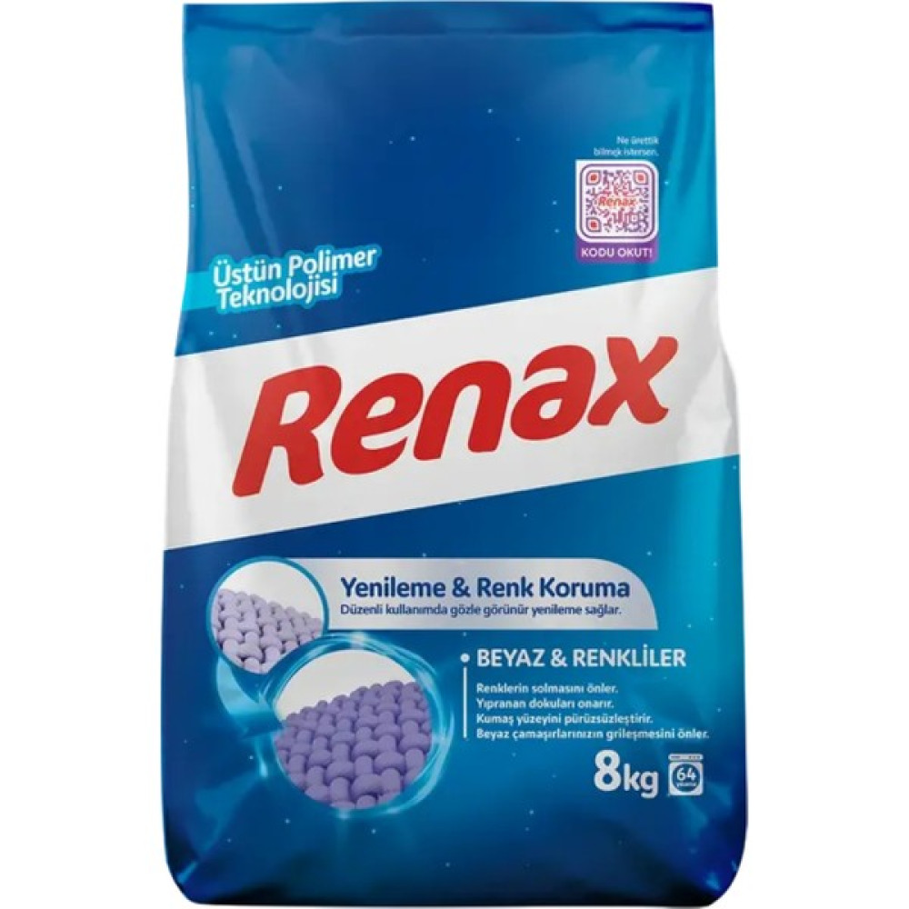 Renax Matik Beyaz & Renkliler Toz Çamaşır Deterjanı 8 Kg Çamaşır Deterjanı Fiyatı