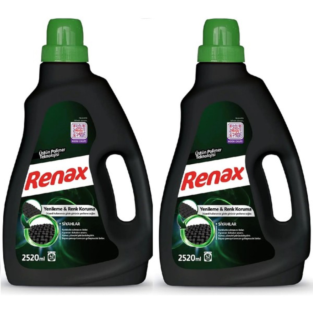 Renax Sıvı Çamaşır Deterjanı Siyahlar 2520 ml x 2 Adet - 2,5 lt Çamaşır Deterjanı Fiyatı