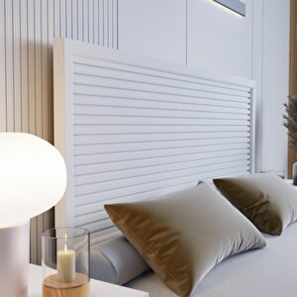 Renazzo Mobilya Alaz Model Beyaz Renk Çam Ahşap Karyola Ve İki Komodin Set ( Yatay ) 120x200 cm Karyola Fiyatı