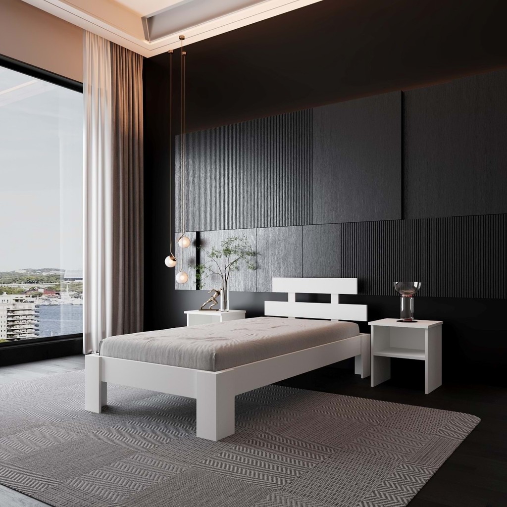 Renazzo Mobilya Lotus Mdf Karyola | Kolay Kurulum - Beyaz - 180 x 200 cm SSD / Solid State Drive Fiyatı