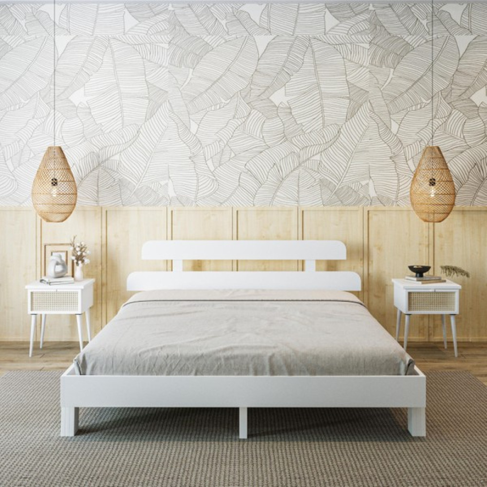 Renazzo Mobilya Lotus New Frezya Model Beyaz Renk Ahşap Karyola - 160 x 200 cm Karyola Fiyatı