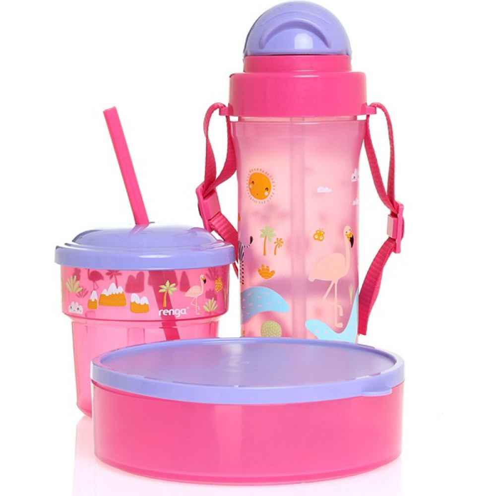 Renga Moisy Desenli Bebek Seti Pembe Mama Seti Fiyatı
