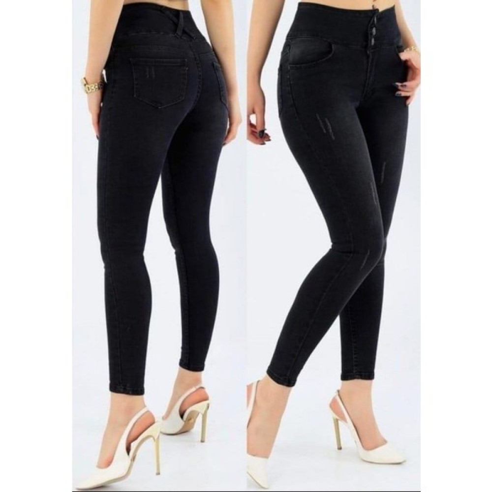 Rengamoda Dar Paça ve Dar Kalıp Yüksek Bel Likralı Jean Pantolon 90 cm Bayan Jeans / Kot Pantolon Fiyatı