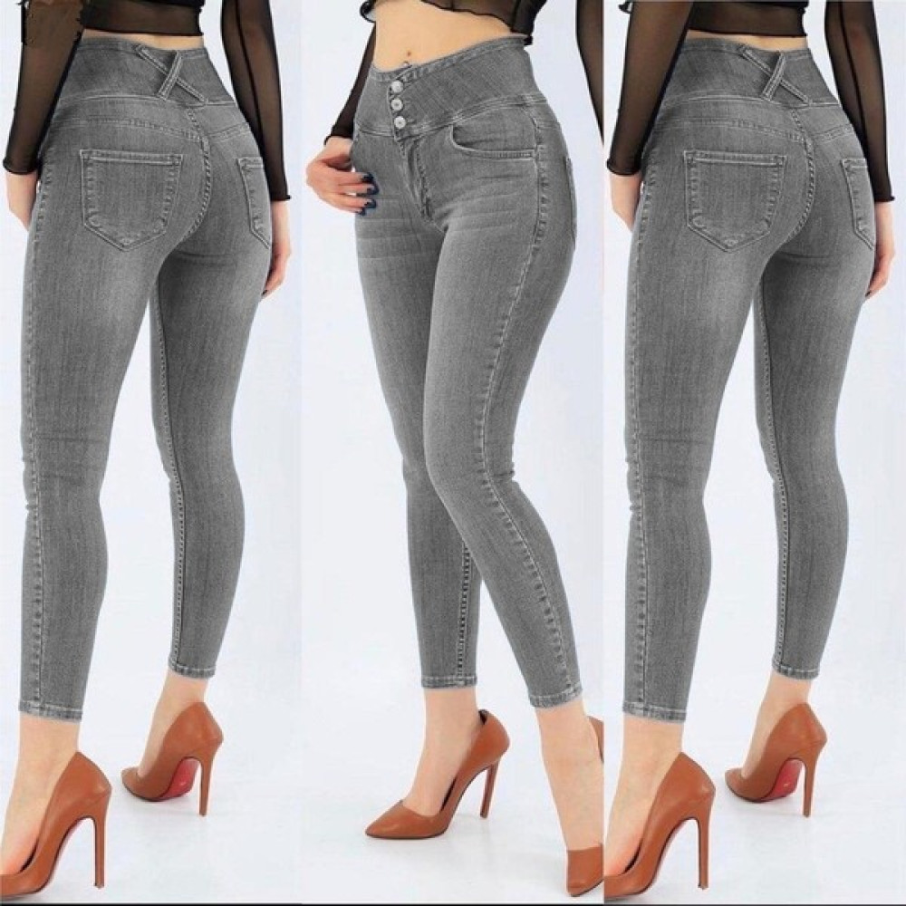 Rengamoda Yüksek Bel Likralı Jean Pantolon 90 cm Kadın Pantolon Fiyatı