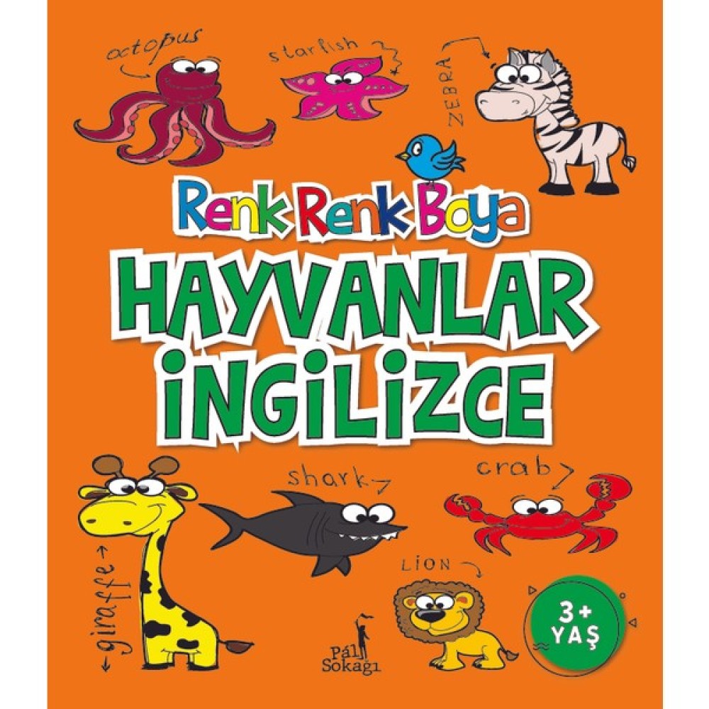 Renk Renk Boya Hayvanlar İngilizce - Serkan Karakoç Aktivite & Eğitici Kitaplar Fiyatı
