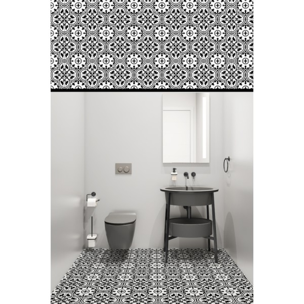 Renklendir Hayatını Yapışkanlı Folyo Yer Kaplama Y-109 - 100 cm x 1 m - Siyah Yapı Kimyasalları & Yapıştırıcılar Fiyatı
