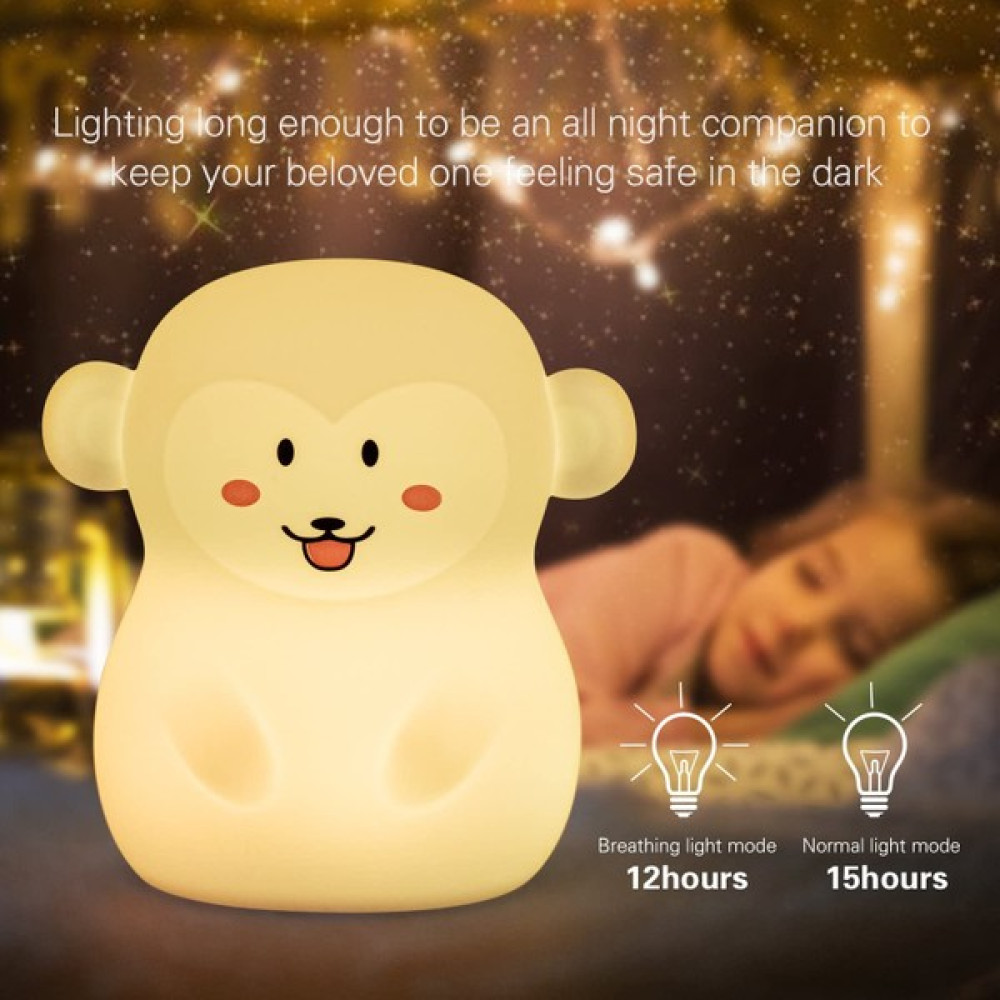 Renkli Çocuk Gece Lambası, Dokunmatik LED Lamba, USB Şarjlı (Yurt Dışından) - Beyaz Gece Lambası Fiyatı