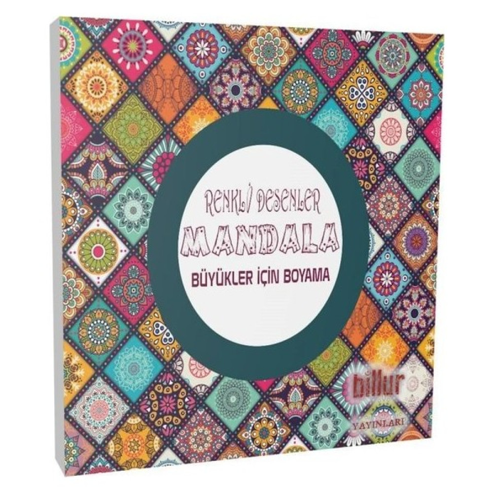 Renkli Desenler Mandala - Büyükler İçin Boyama Sanat Mimari Kitapları Fiyatı