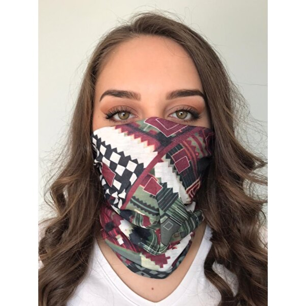 Renkli Desenli Bandana Buff Maske Saç Bandı PYTKBUFF124 Bandana (Outdoor) Fiyatı