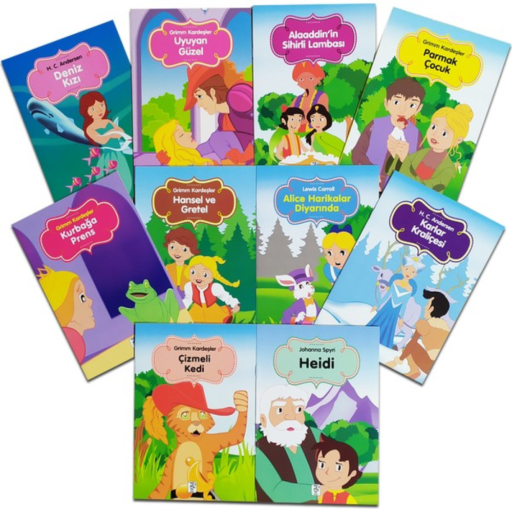 Renkli Dünya Çocuk Masalları Seti 2 (10 Kitap) Çocuk Klasikleri Fiyatı
